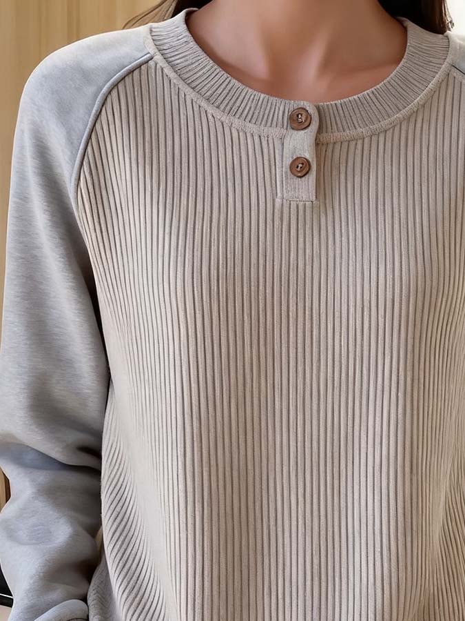 Women'S Hoodie Leather Label Knit Sweater