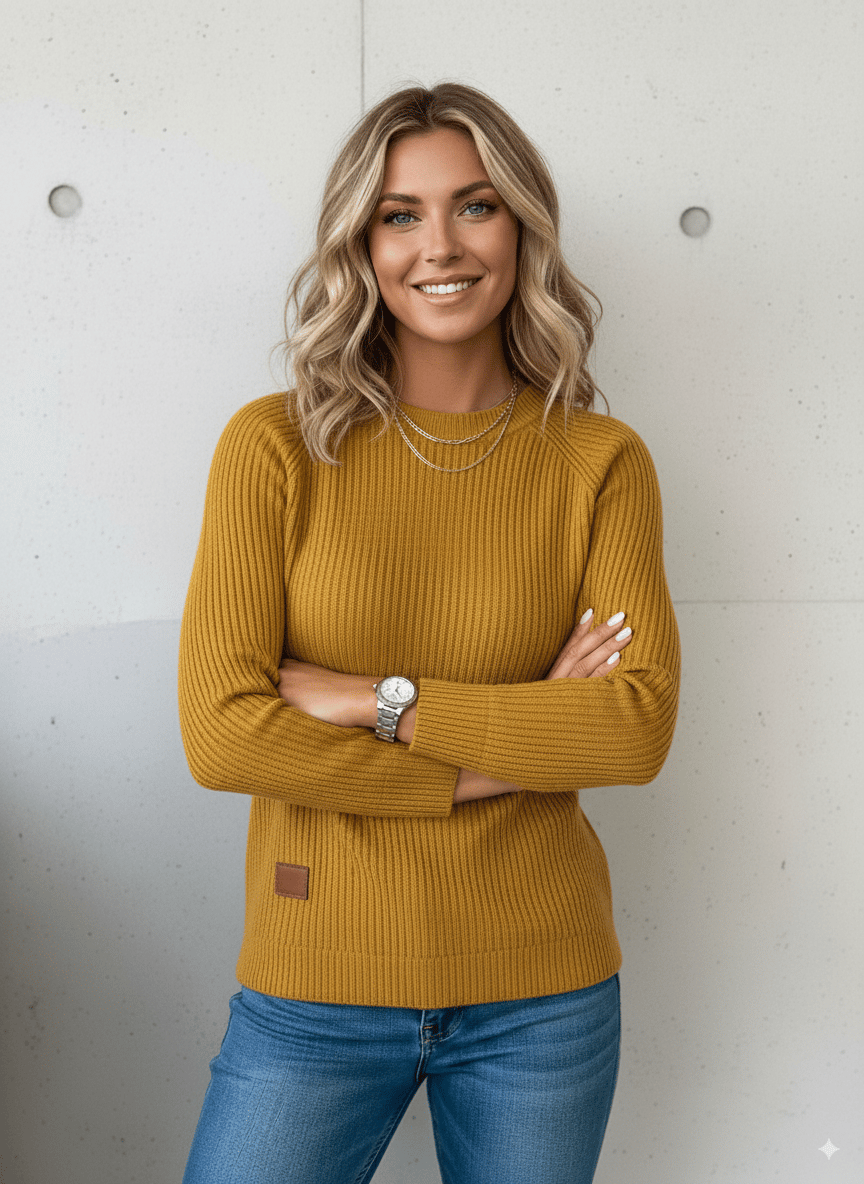 Women'S Autumn And Winter Round Neck Sweater